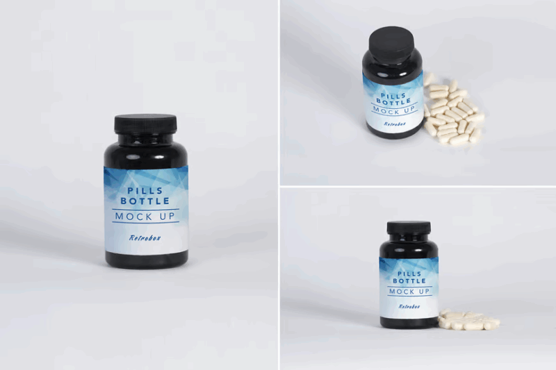 Pills Bottle Medicine Mock Up