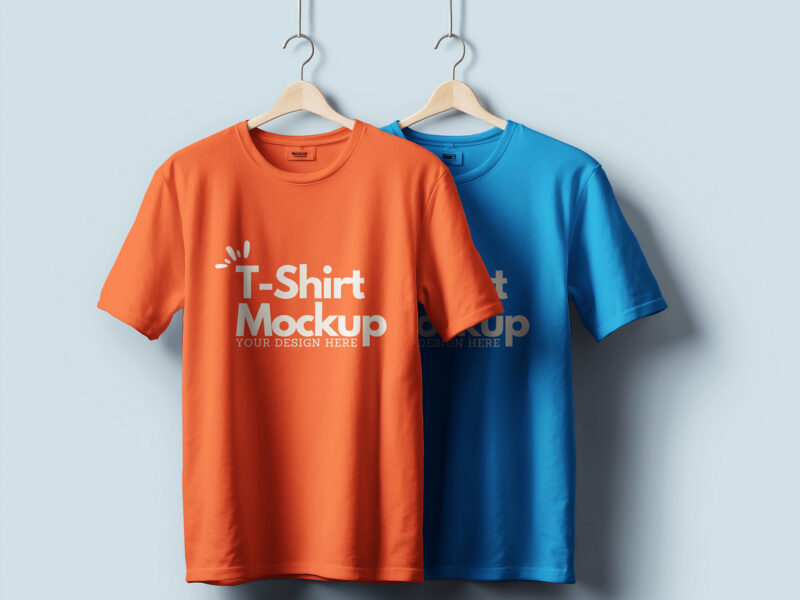 Free Hanger T-shirt Mockup PSD by MockupTree