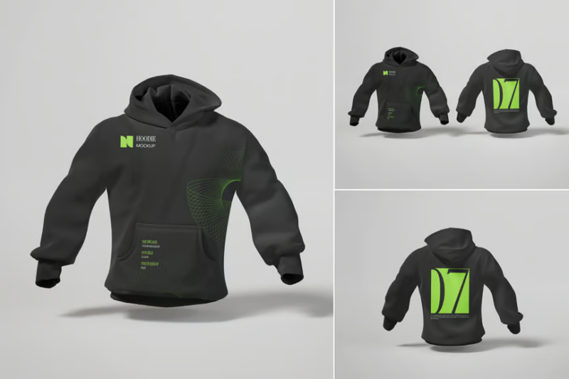 Versatile Realistic Hoodie Showcase PSD